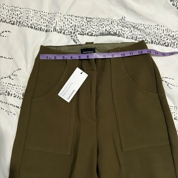 NEW FRANK & OAK BARREL LEG PANTS - Picture 5 of 9